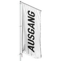 Fahne Ausgang - Wunschgröße